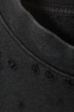 Verwaschenes Schwarz - CM x LB Weites Unisex-Sweatshirt im Used-Look - 8
