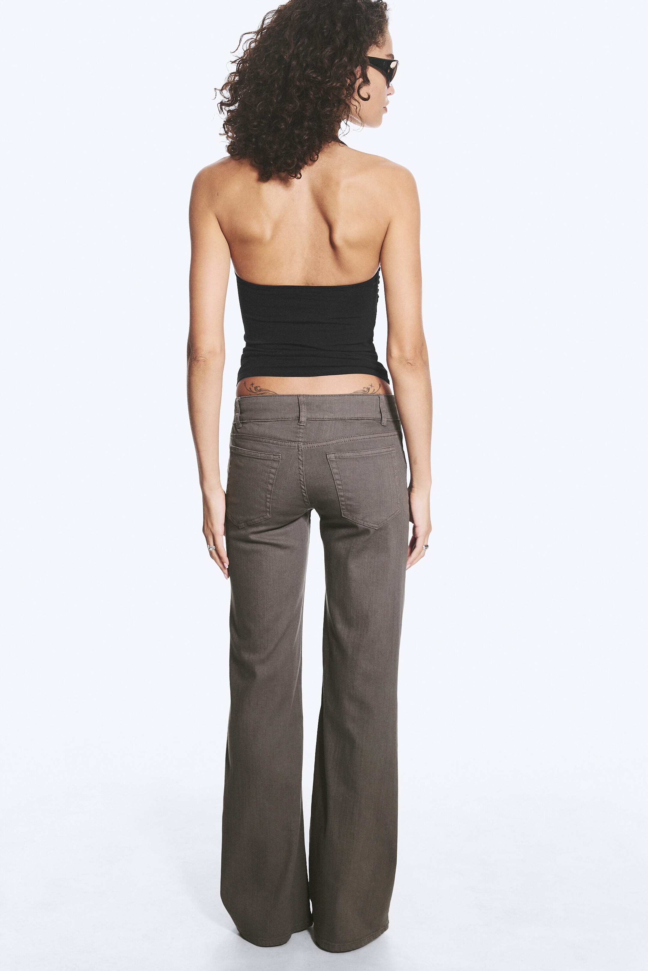 Dark Mole - Stretch Bootcut Trousers - 3