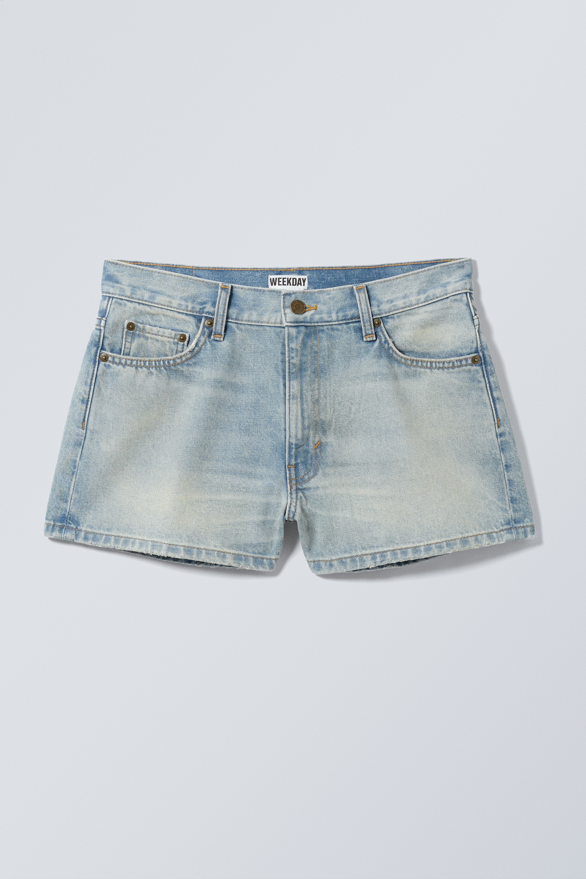 Short court en jean vieilli - Port Blue - Bleu clair/Black Rinse - Noir/Baltic Blue - Bleu foncé