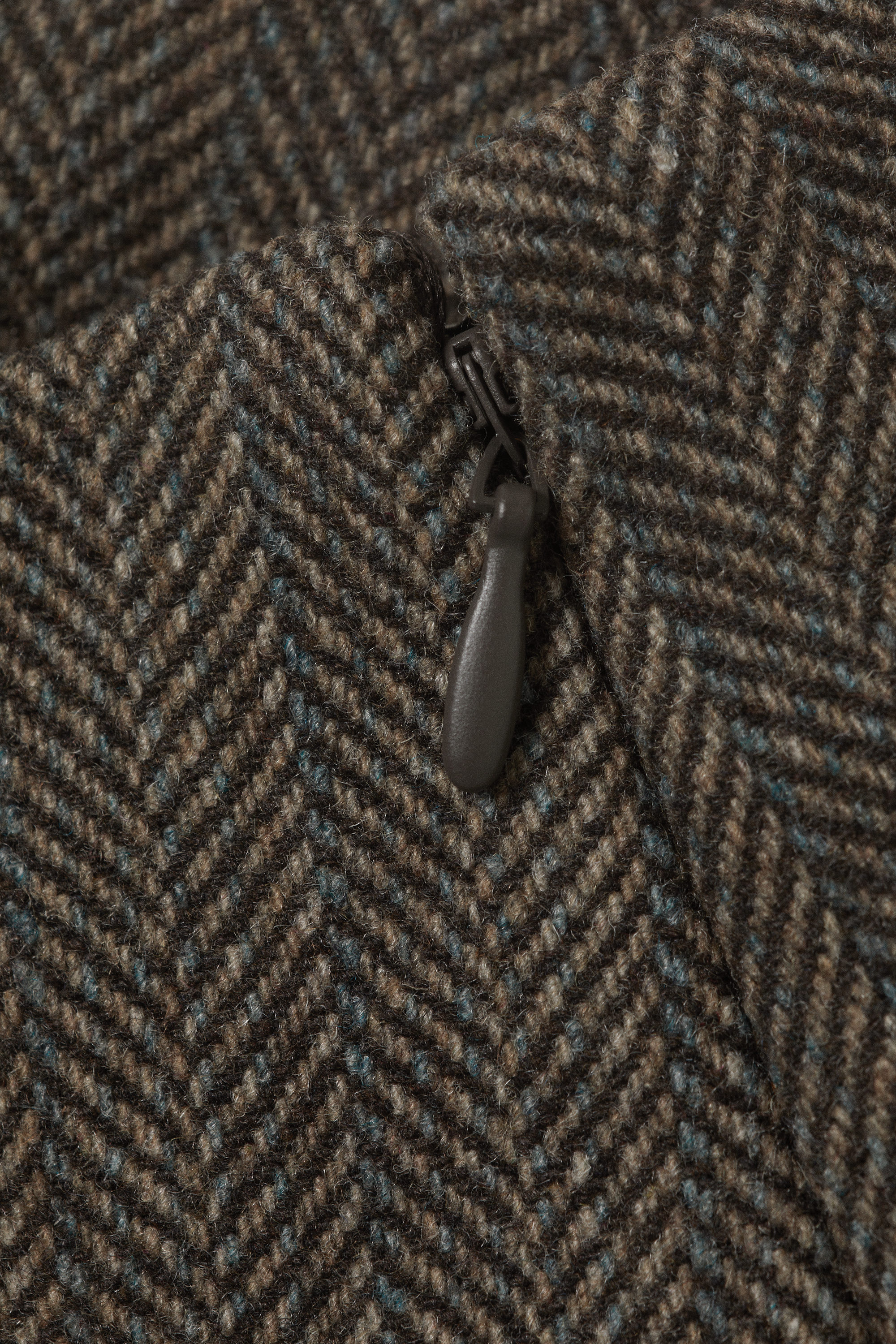 Graubraun mit Fischgratmuster - Mini-Twillrock - 4