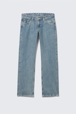 2000 Blue - Medium Blue - Arrow Low Rise Regular Straight Leg Jeans - 5