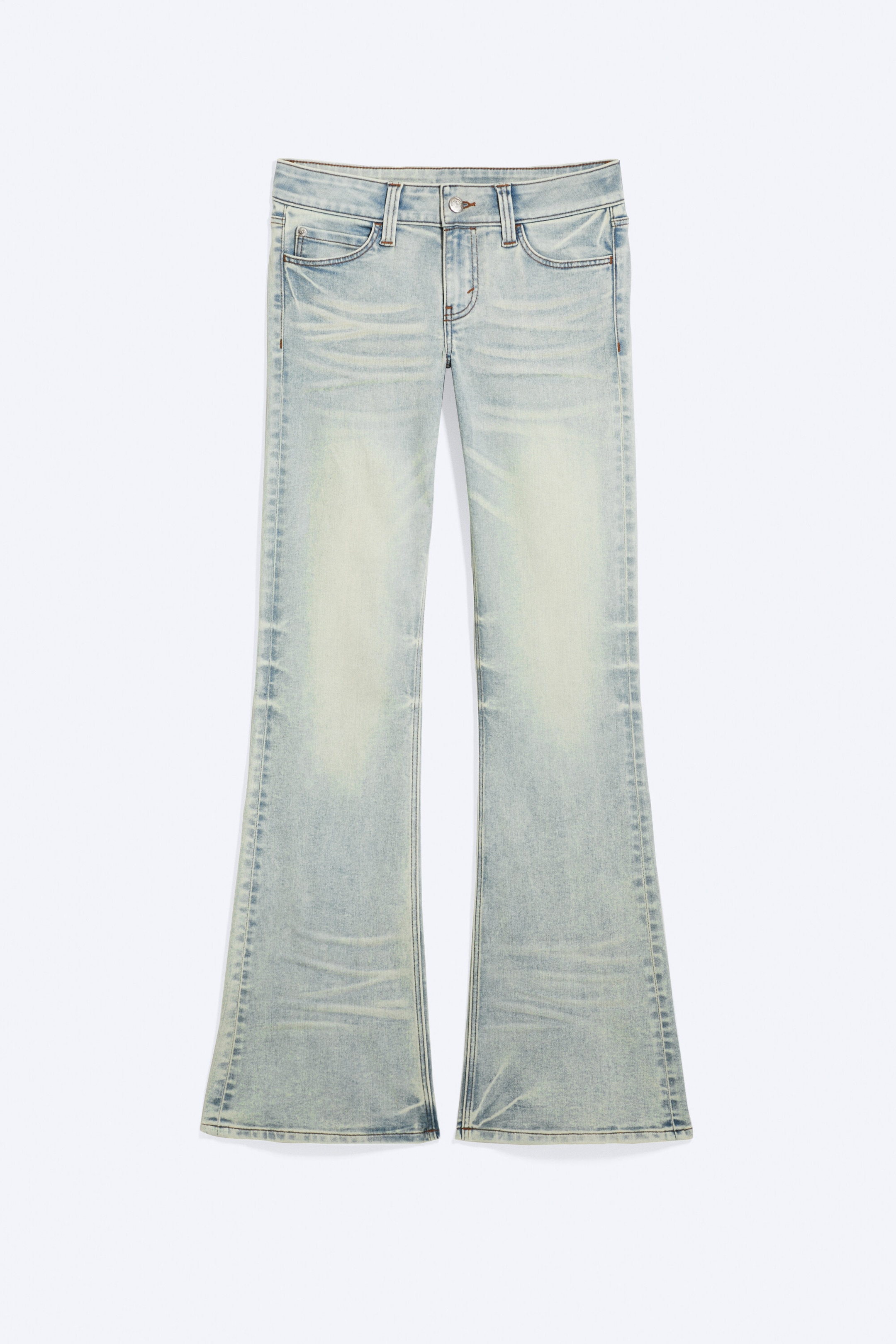 Glacier Blue - Light Blue - Booty Bei Low Rise Skinny Bootcut Jeans - 1