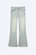 Glacier Blue - Light Blue - Booty Bei Low Rise Skinny Bootcut Jeans - 0