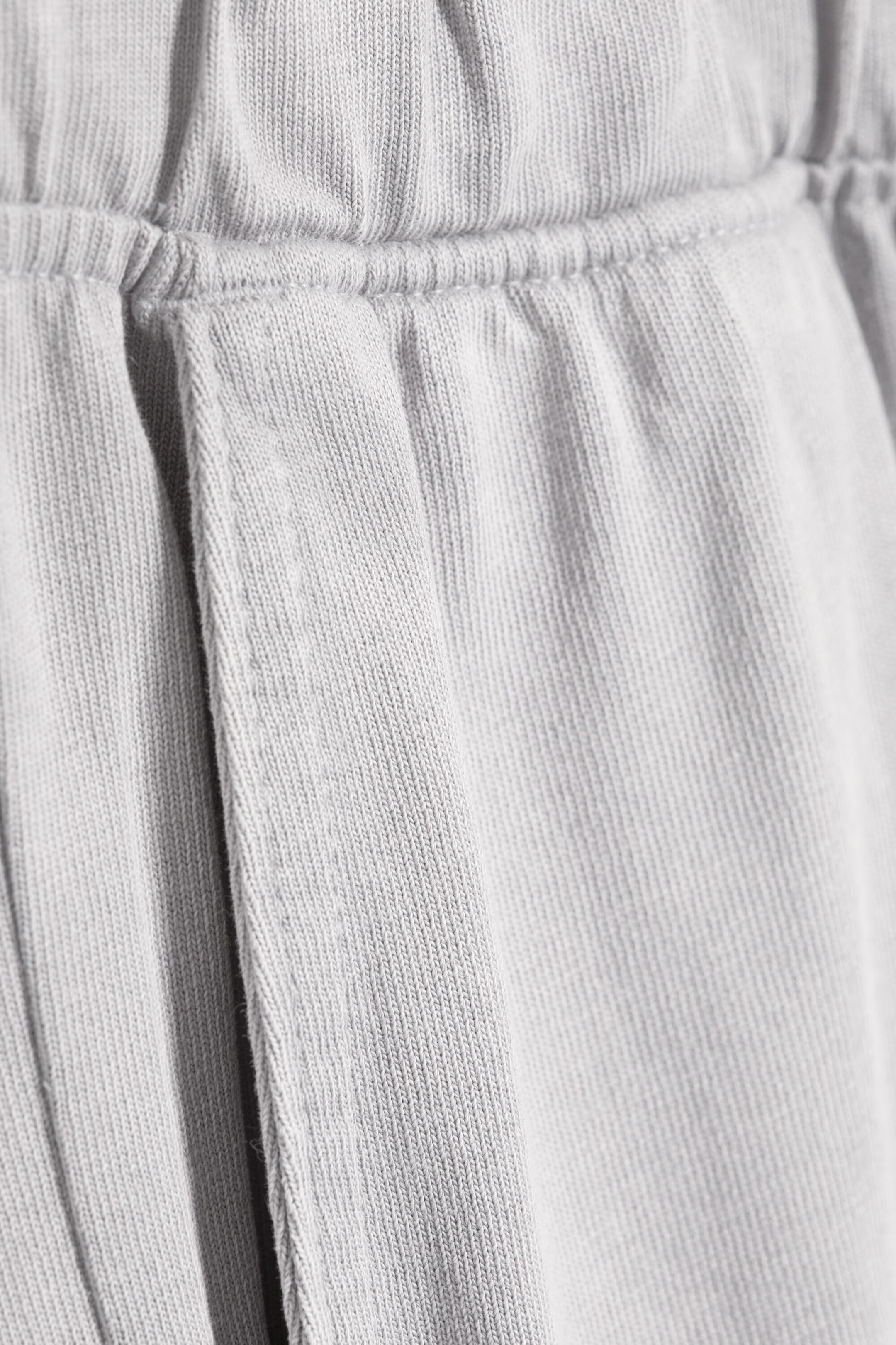 Helles Staubgrau - Weite Pyjamahose aus Baumwolle - 6