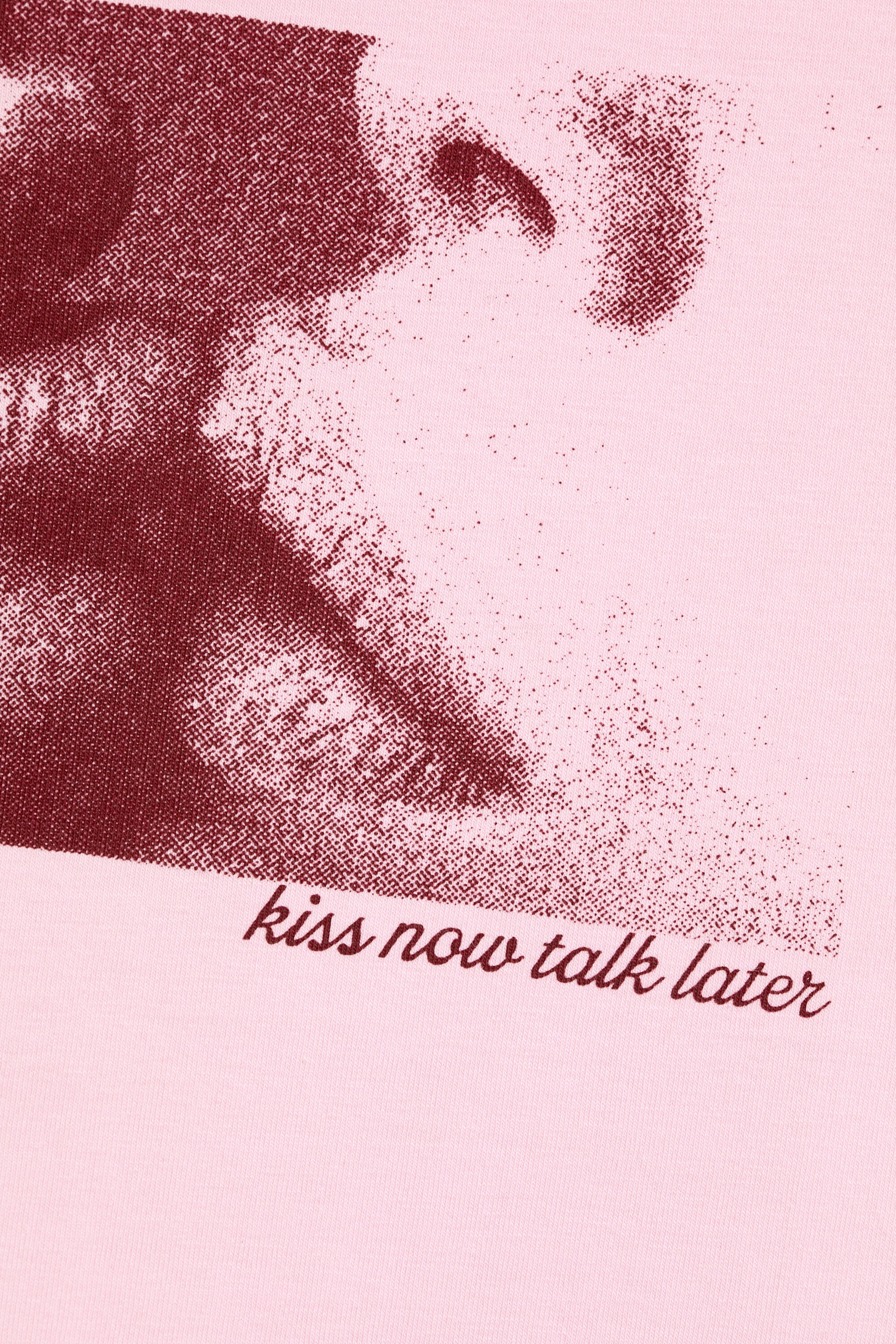 Pink - Kiss - Tight Graphic Mini T-Shirt - 4