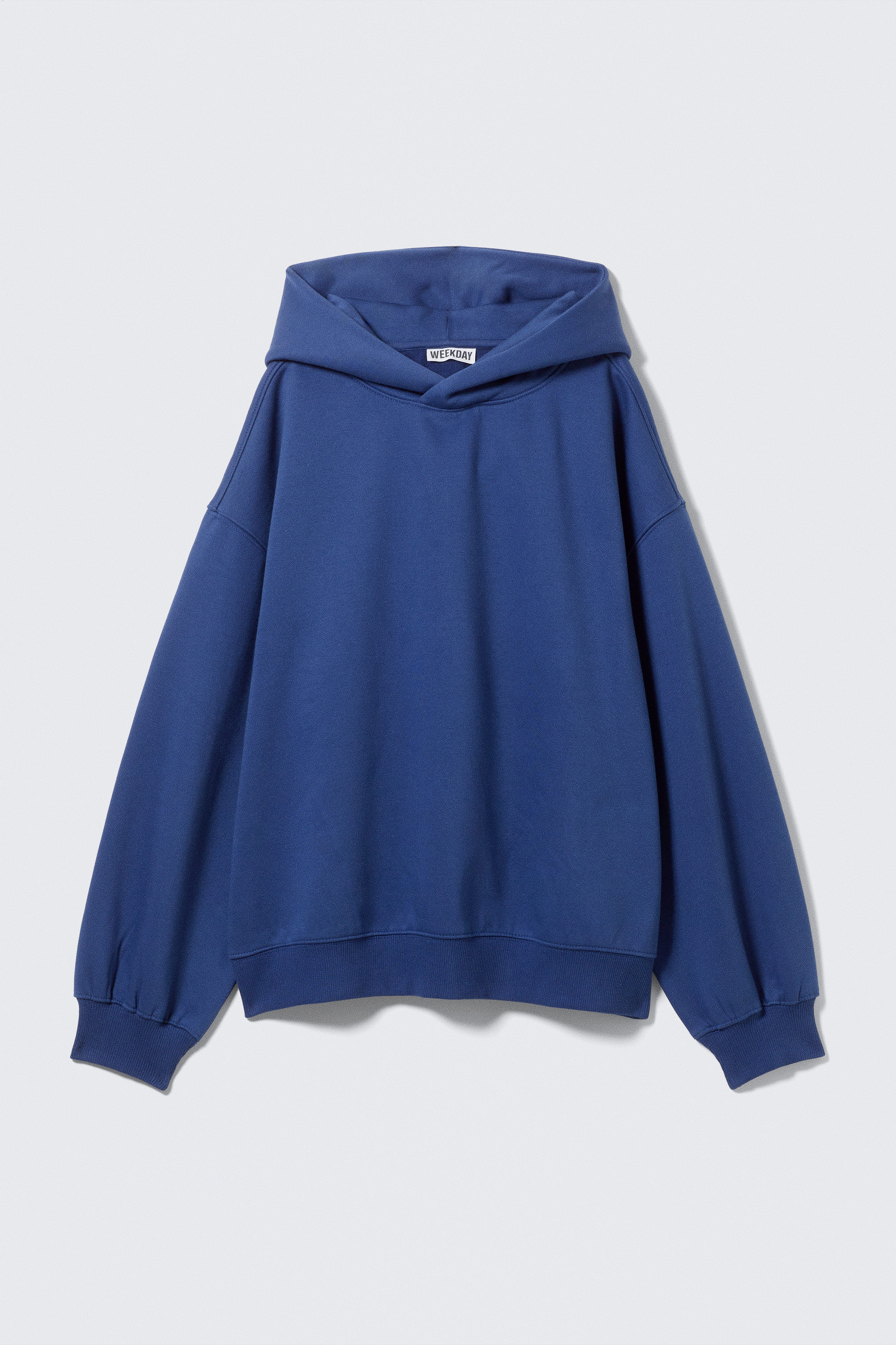 Dunkelblau - Oversized Hoodie aus schwerem Baumwollfleece - 3