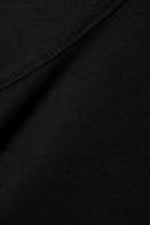 Black - Curved Hem Fitted Modal T-shirt - 1