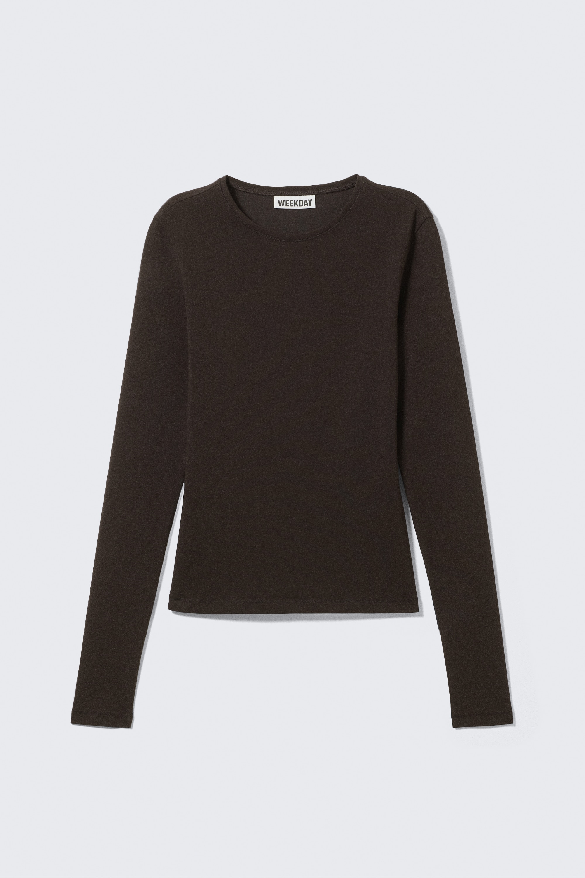 Slim Fitted Long Sleeve - Dark Brown/Black/White/Dark Dusty Blue/Tmavozelená khaki/Svetlooranžové