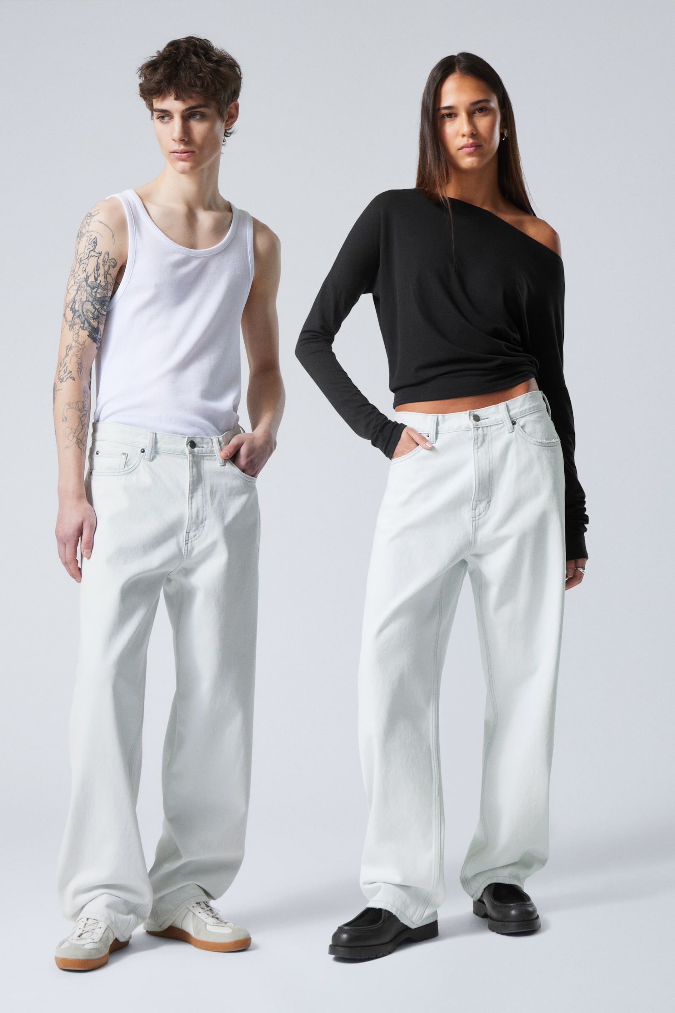 #8898AC - Galaxy Loose Straight Leg Jeans - 1