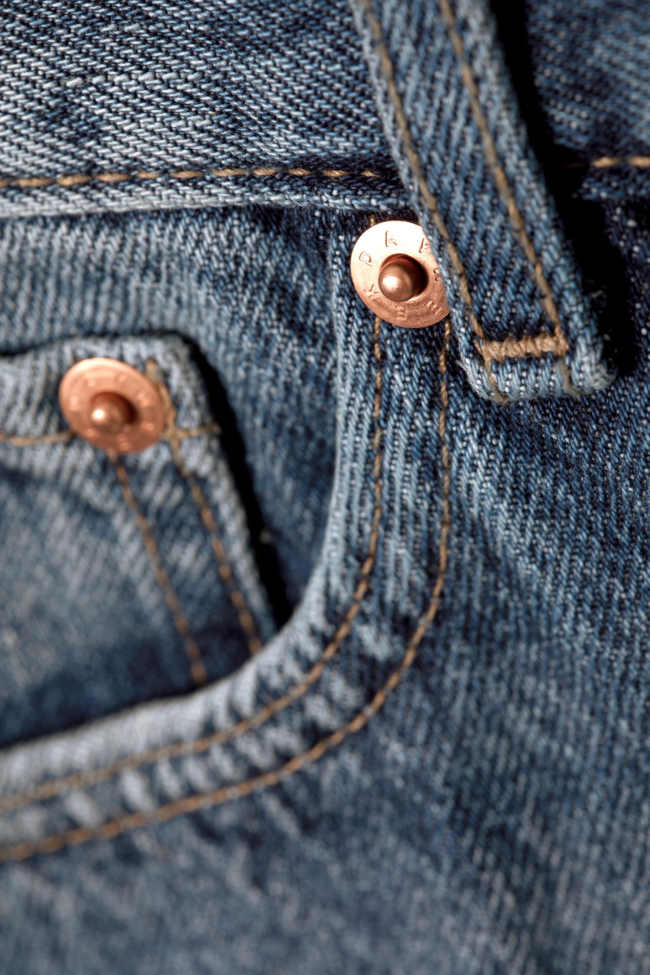 Spinellblau - Galaxy Mid Waist Loose Denim Shorts - 2