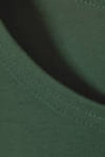 Dark Green - Wide Shoulder Fitted Tank Top - 1
