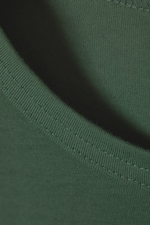 Dark Green - Wide Shoulder Fitted Tank Top - 1