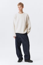 Helles Maulwurfsgrau - Oversized-Strickpullover aus Wollmischung Teo - 1