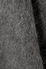 Mörkgråmelerad - Oversized turtleneck i mohairmix - 5