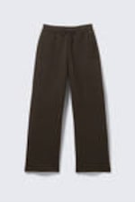 Dunkelbraun - Locker geschnittene Scuba-Sweatpants - 4