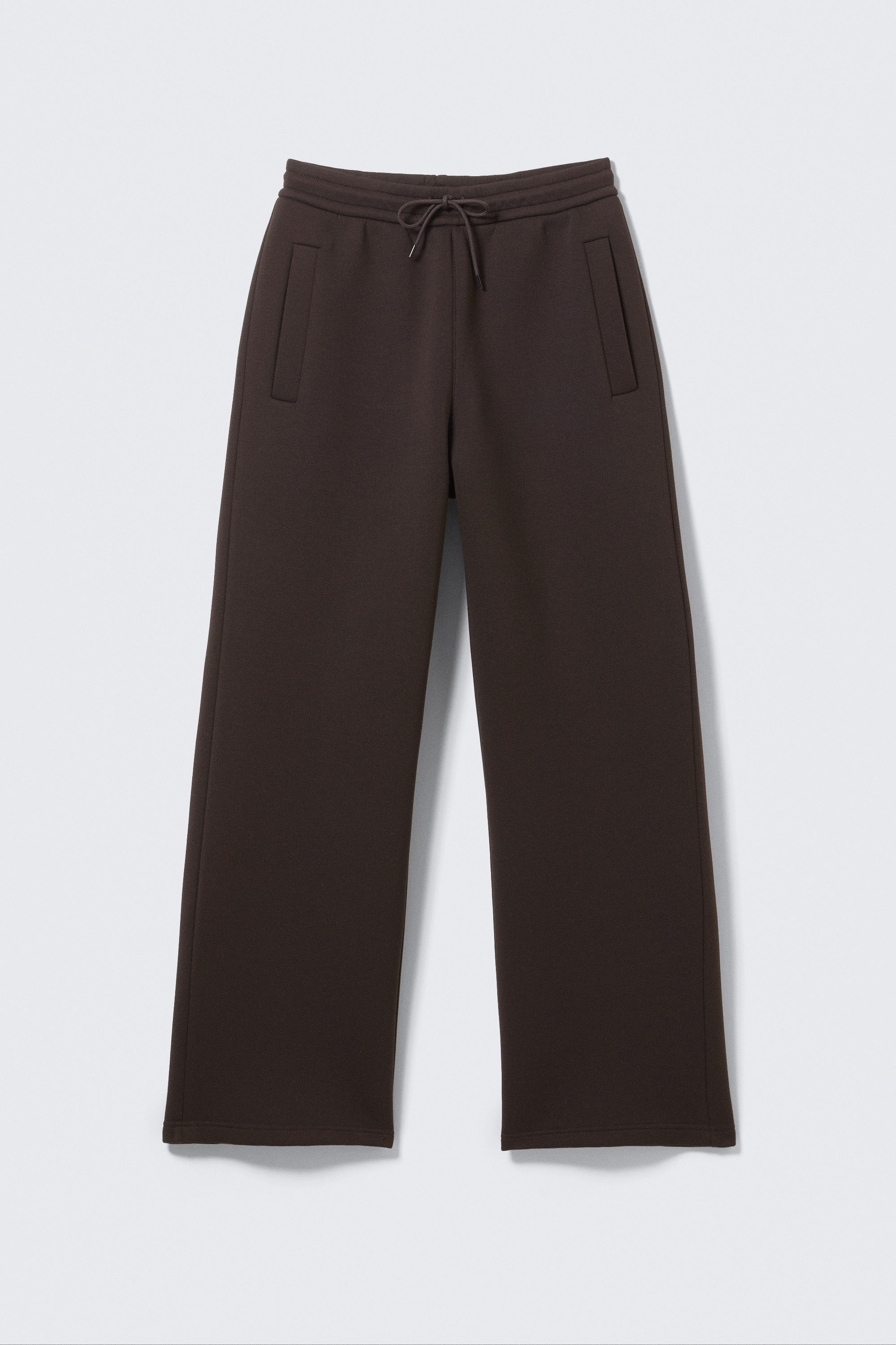 Donkerbruin - Scuba Sweatpants - Loose Fit - 4