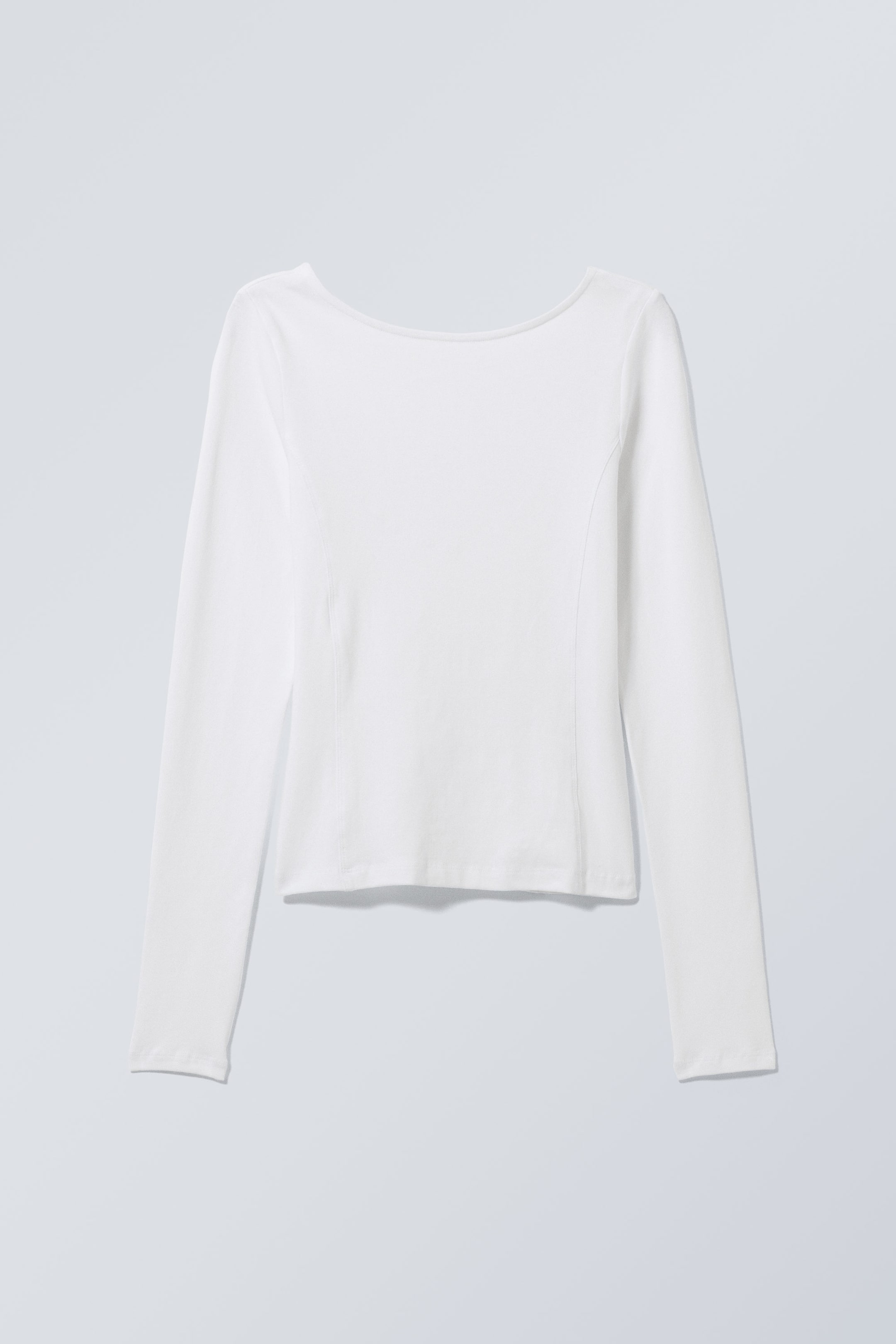 White - Deep Back Long Sleeve - 0