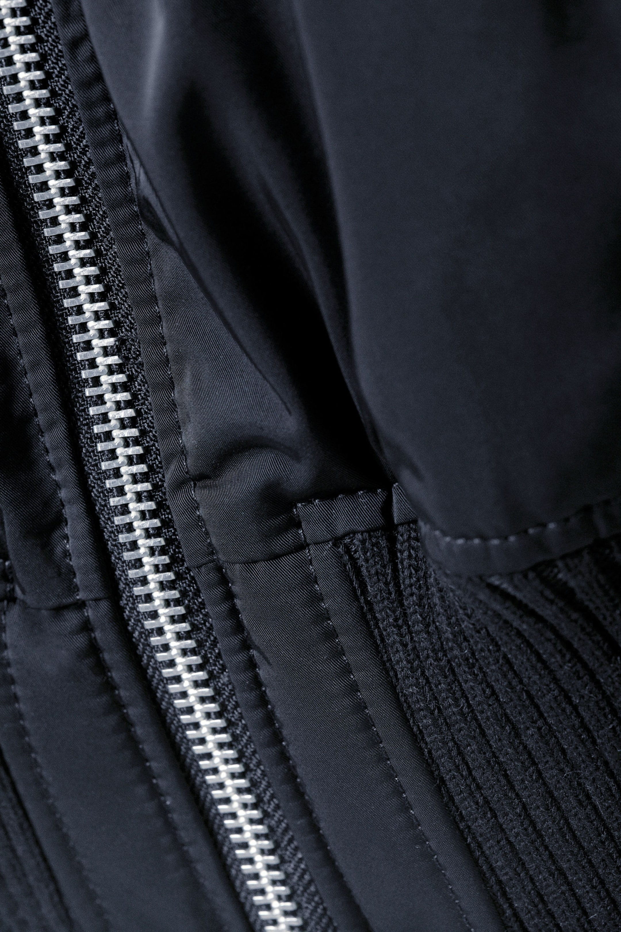 Dark Blue - Padded Bomber Jacket - 1