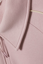 Light Dusty Pink - Loose Half-Zip Polo Sweatshirt - 4