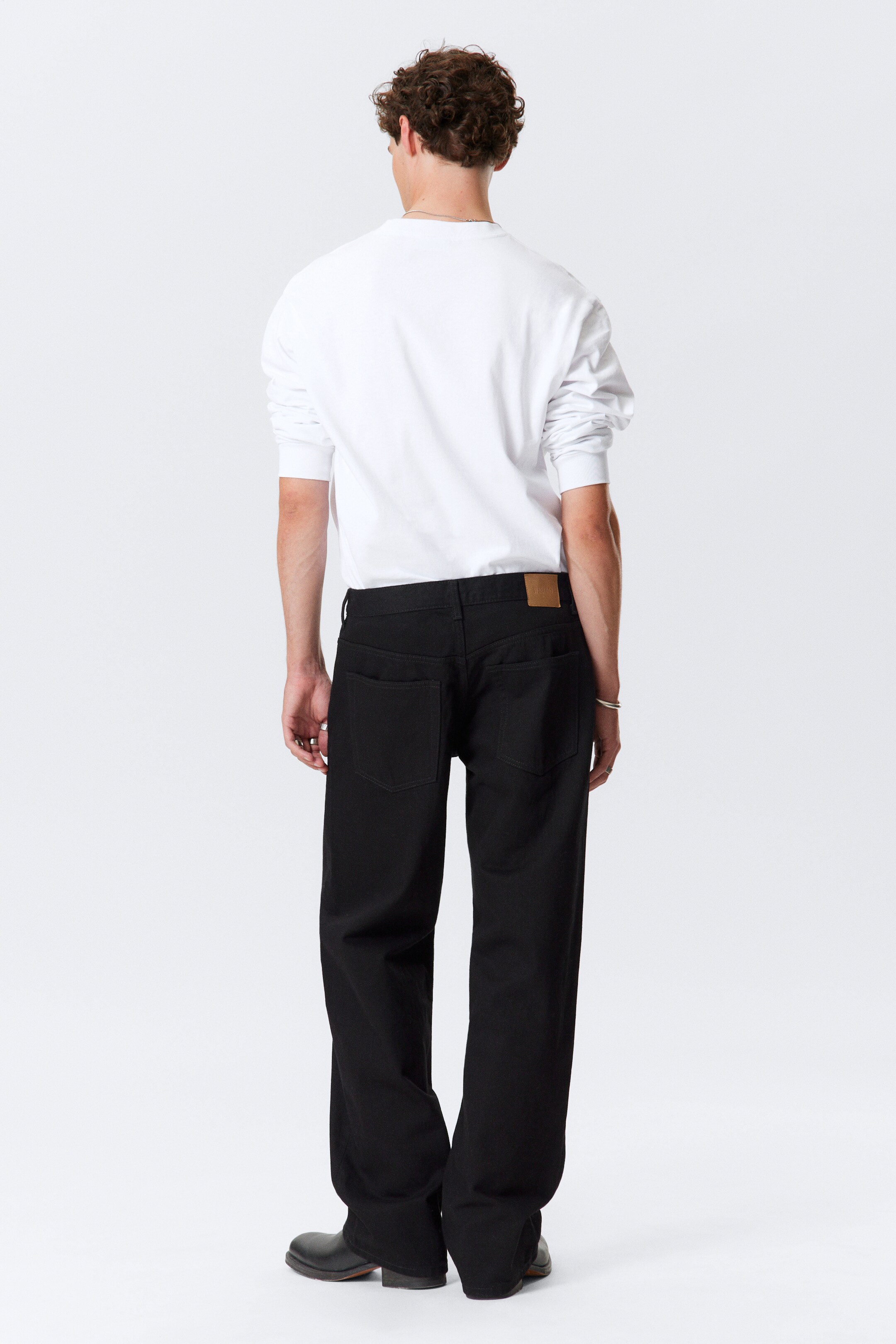 Visualizza immagine più grande: Jeans Sphere a vita bassa con straight leg e loose - Lavaggio nero – Nero - UOMO | H&M IT 3