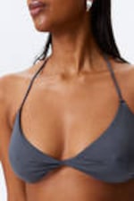 Dunkelblau - Neckholder Bikini-Oberteil - 1
