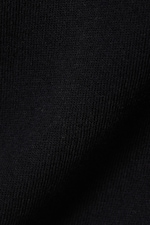 Noir - T-shirt coton ajusté manches courtes - 4