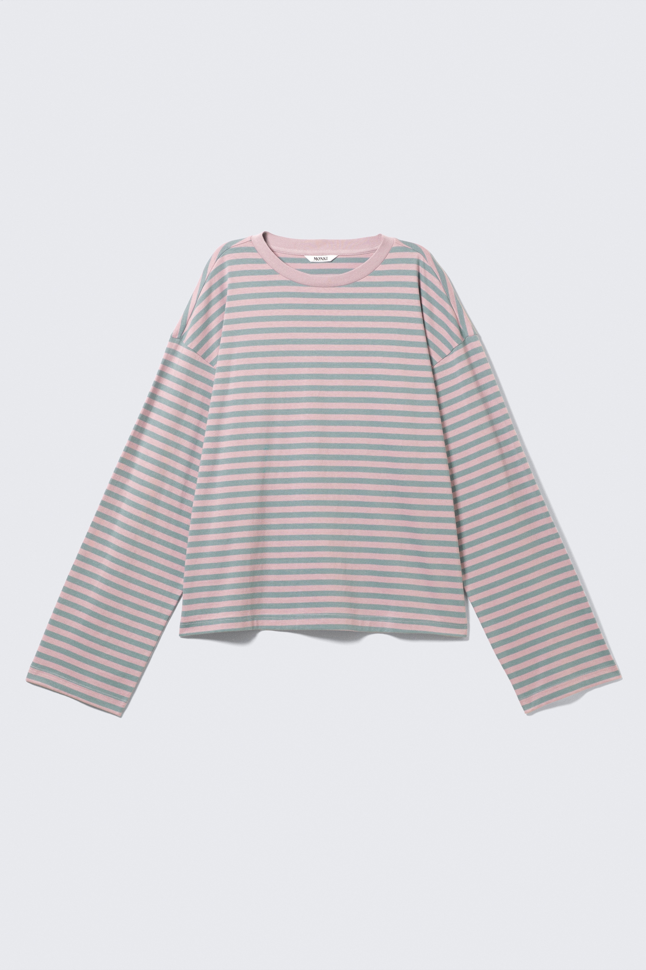 Grösseres Bild ansehen: Longsleeve-Shirt aus Baumwolle - Pink/Gestreift - DAMEN | H&M CH 4