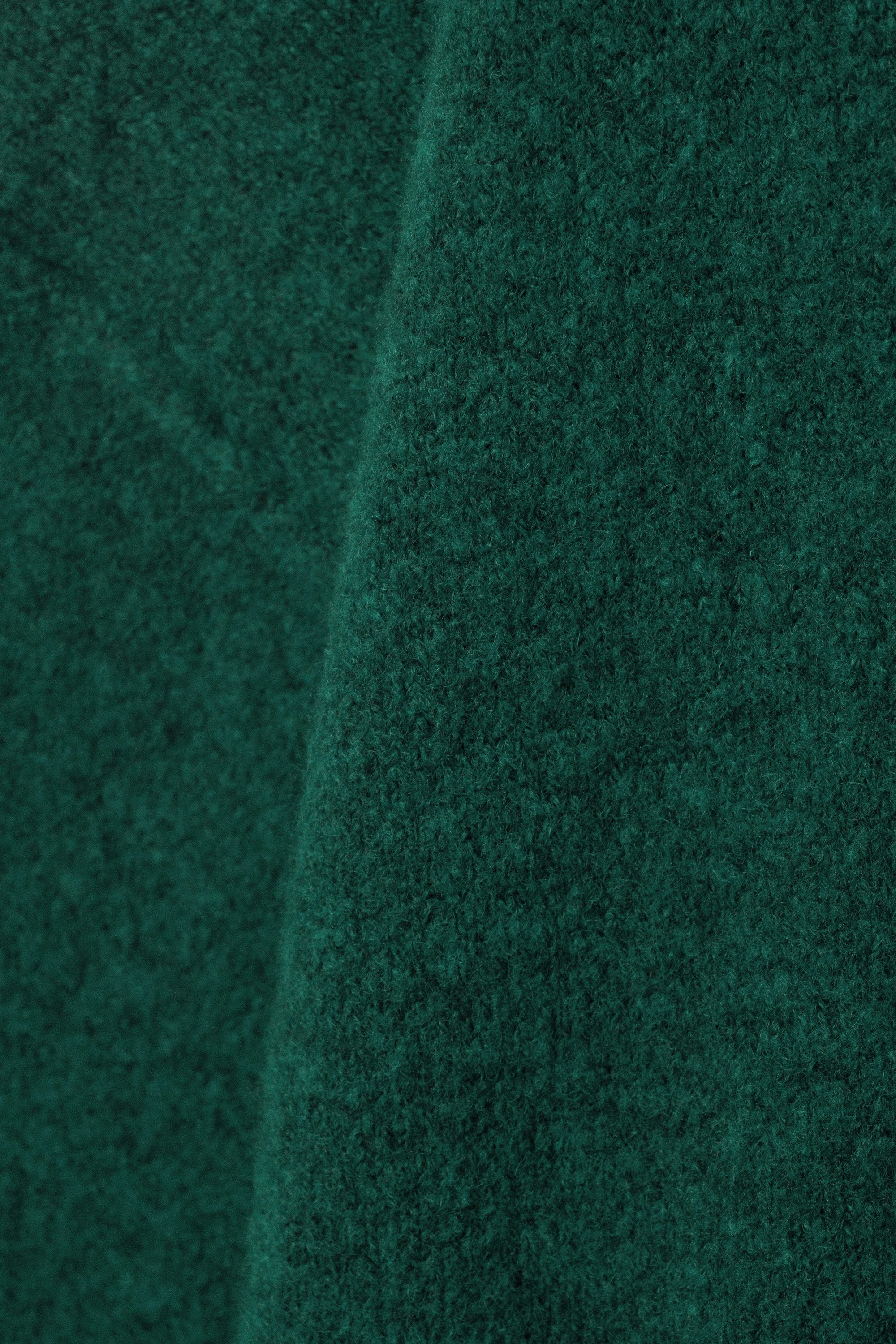 Vert foncé chiné - Pull en maille décontracté - 3