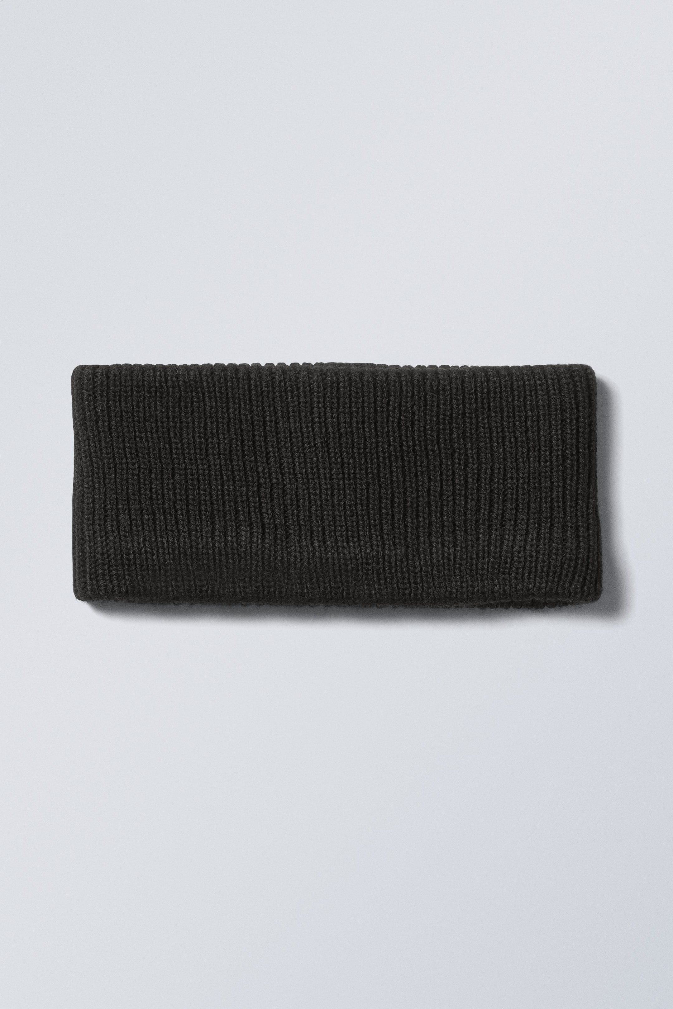 Black - Elsa Ribbed Knit Headband - 0