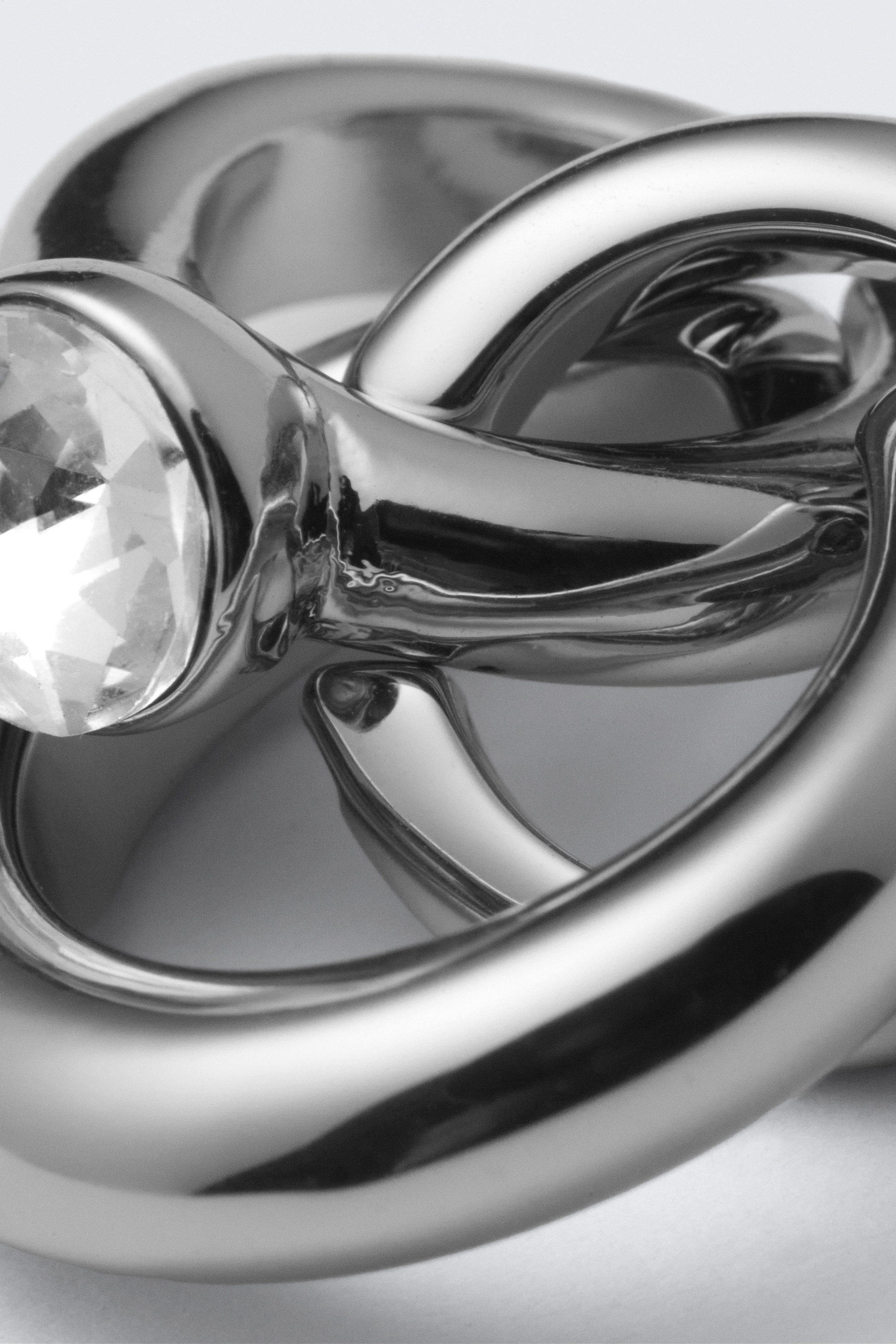 Silver - 3-pack mixade ear-cuffs - 2