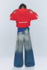 Grime – Blau - Rad Super – Weite Jeans mit normaler Taille - 2