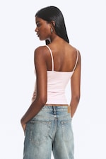 Helles Staubrosa/Schwarz - 2er-Pack schmale V-Neck-Unterhemden aus Baumwolle - 3