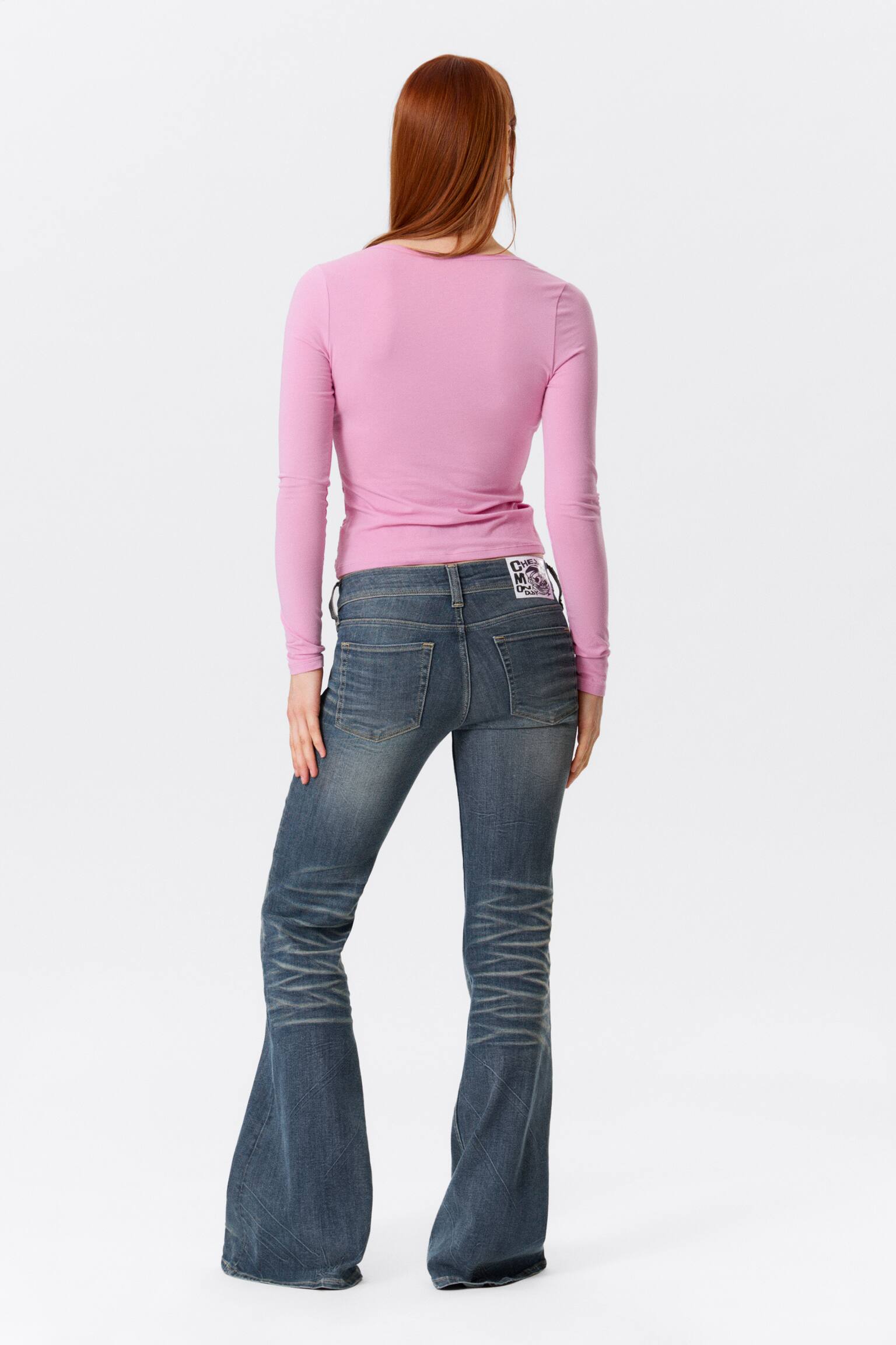 CÁRDIGAN BELLE B RUCHED V-NECK - Rosa/Negro/Blanco - 4