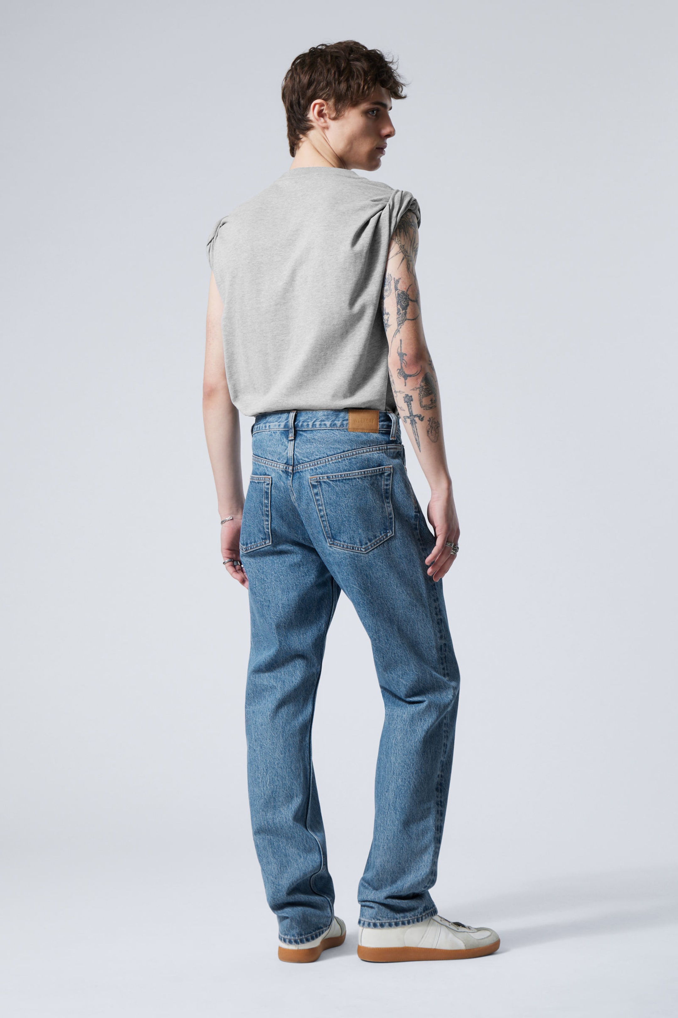 90s Blue - Medium Blue - Space Relaxed Straight Leg Jeans - 3