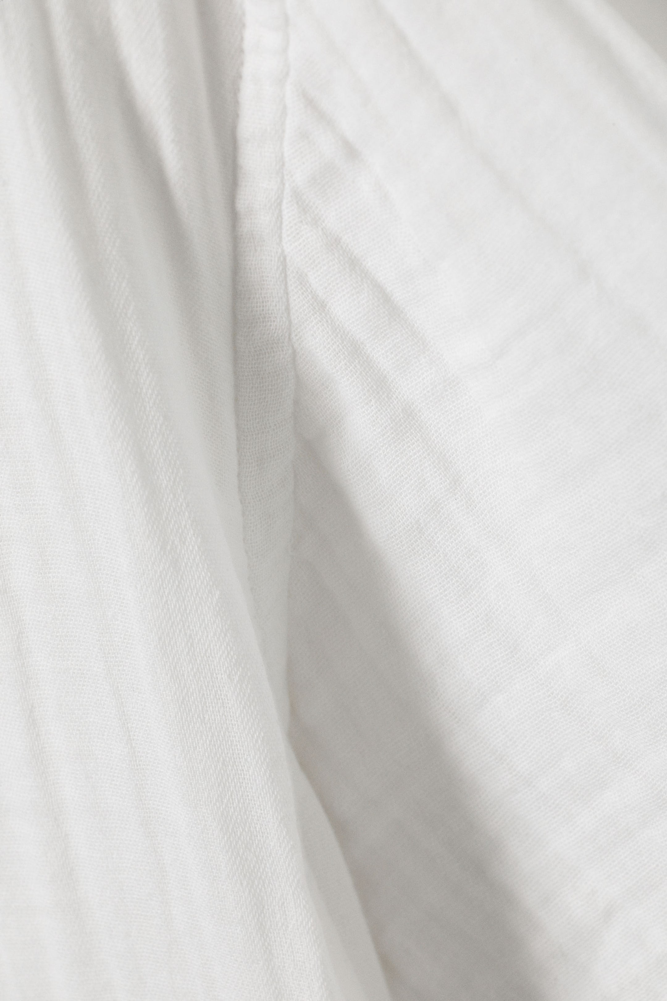 White - Oversized Structured Short Sleeve Shirt - 4