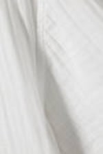 White - Oversized Structured Short Sleeve Shirt - 4