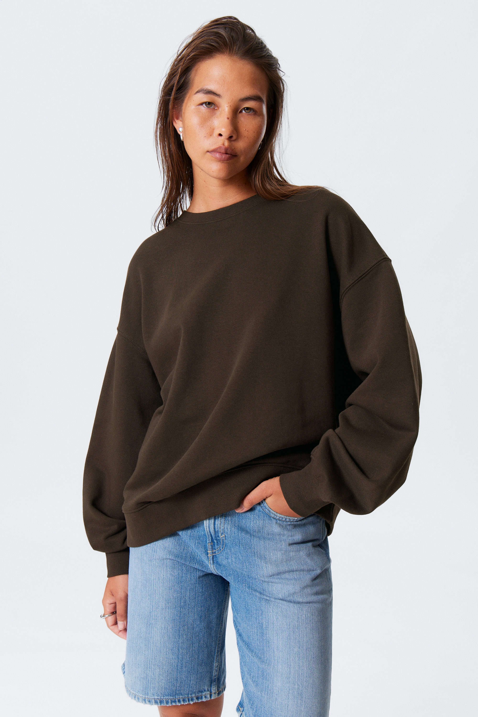 #353031 - Relaxed Terry Sweatshirt - 1