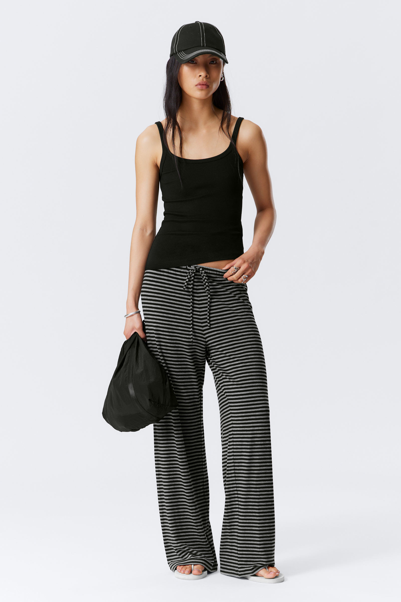 studded faux leather shoulder bag - Black | Weekday WW