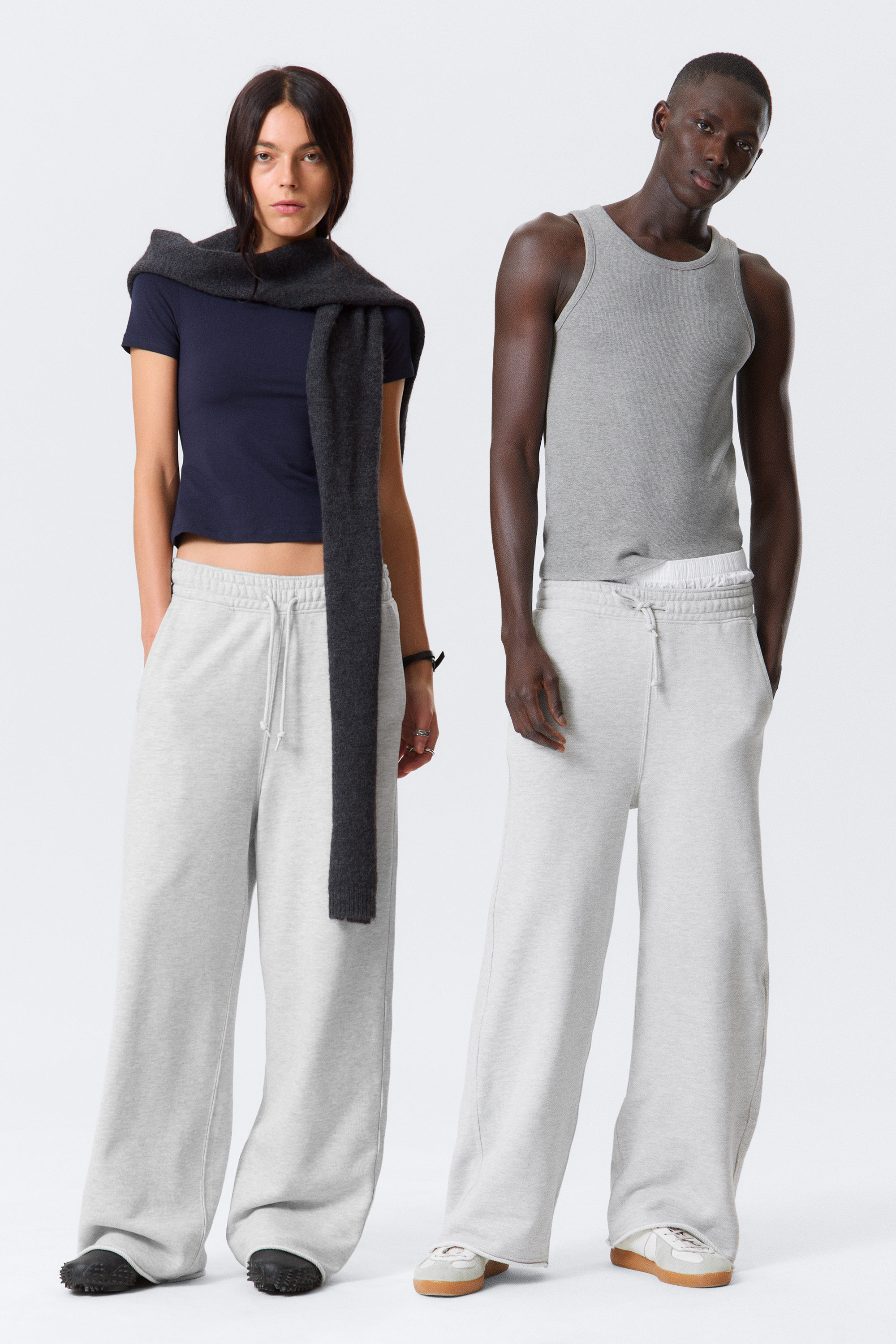 Light Dusty Grey - Astro Loose Terry Sweatpants - 1