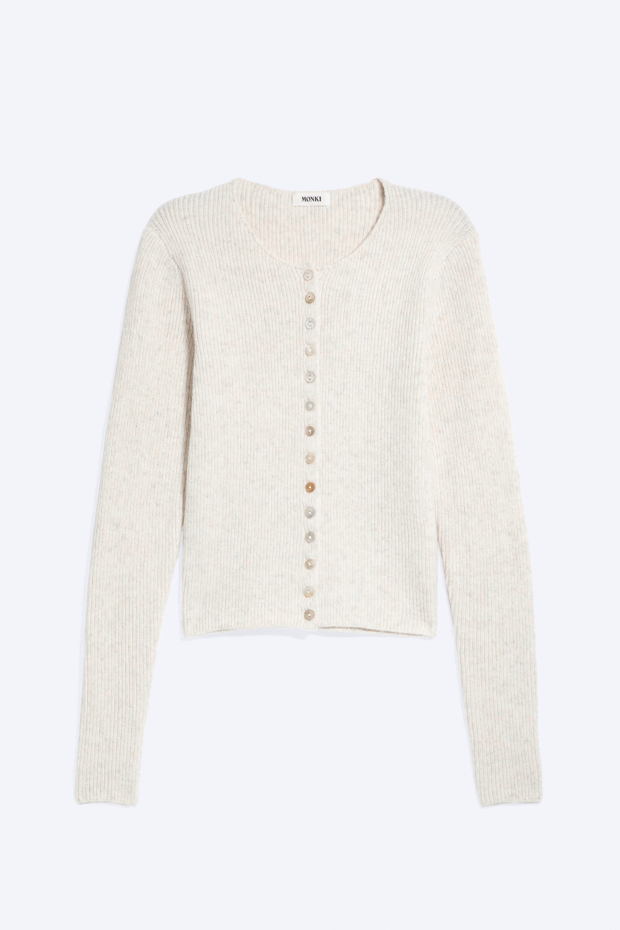 Dusty White - Knitted Cardigan - 3