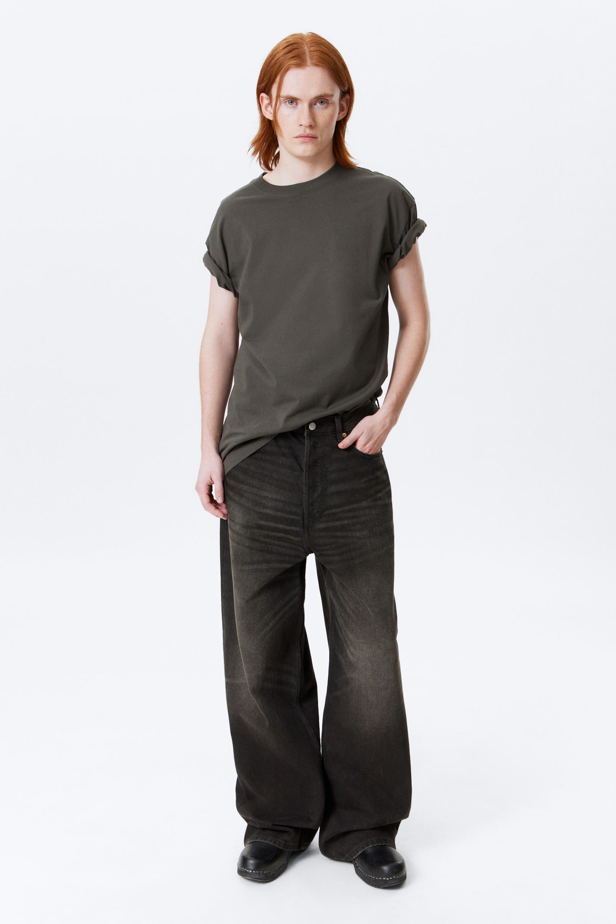 Deep Night - Black - Astro Loose Baggy Leg Jeans - 0