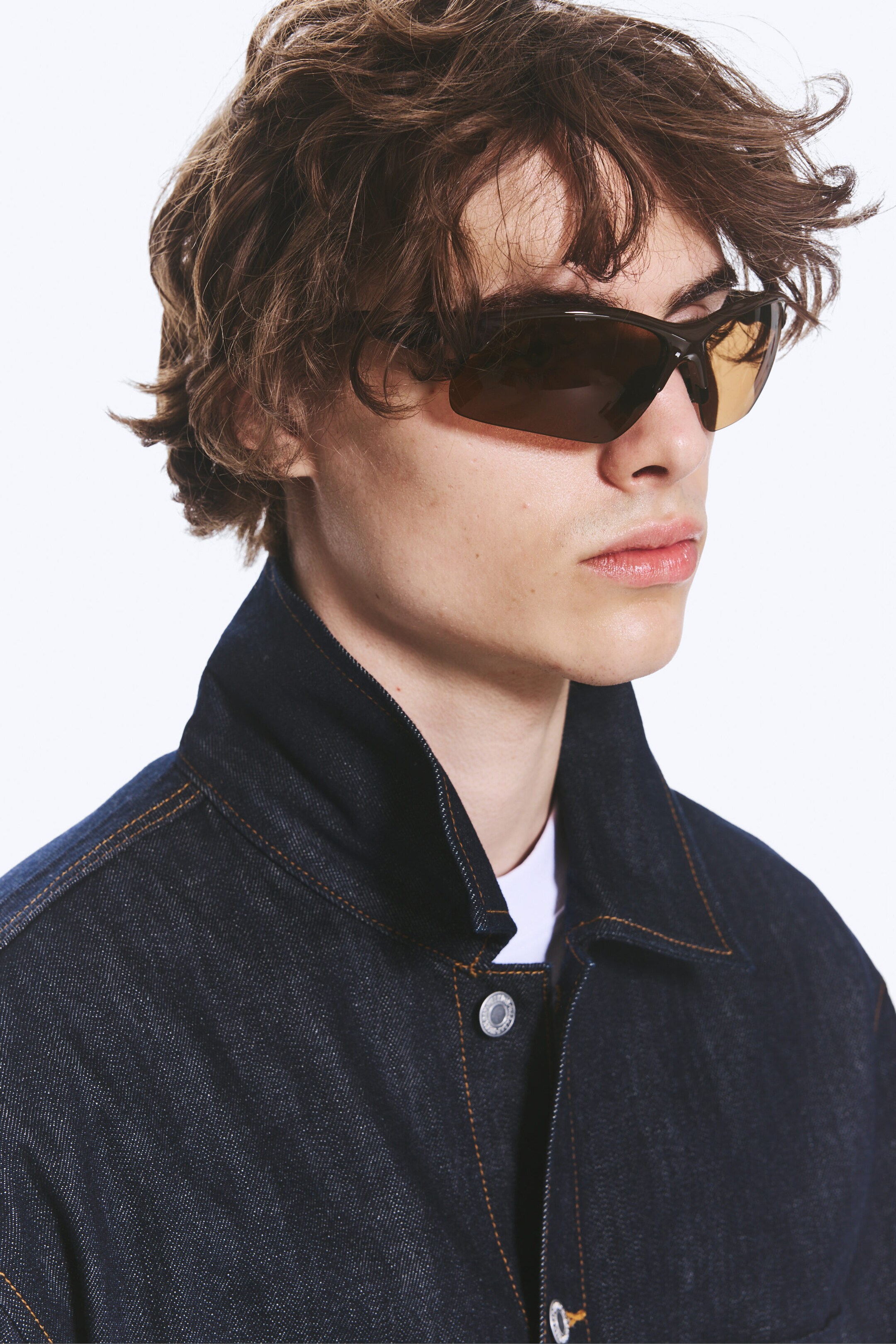 Brown - Brown Lenses - Bold Sporty Sunglasses - 2