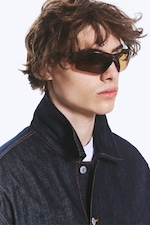 Brown - Brown Lenses - Bold Sporty Sunglasses - 1
