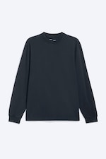 Mörkblå - Relaxed långärmad T-shirt - 4