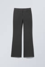 Dark Grey - Flared Suiting Trousers - 3
