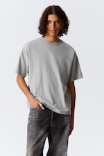 Gris clair - T-shirt ample et carré - 0