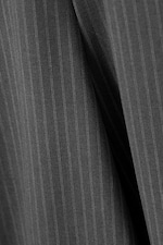 Dusty Grey Pinstripes - Midi Slim Volume Skirt - 1