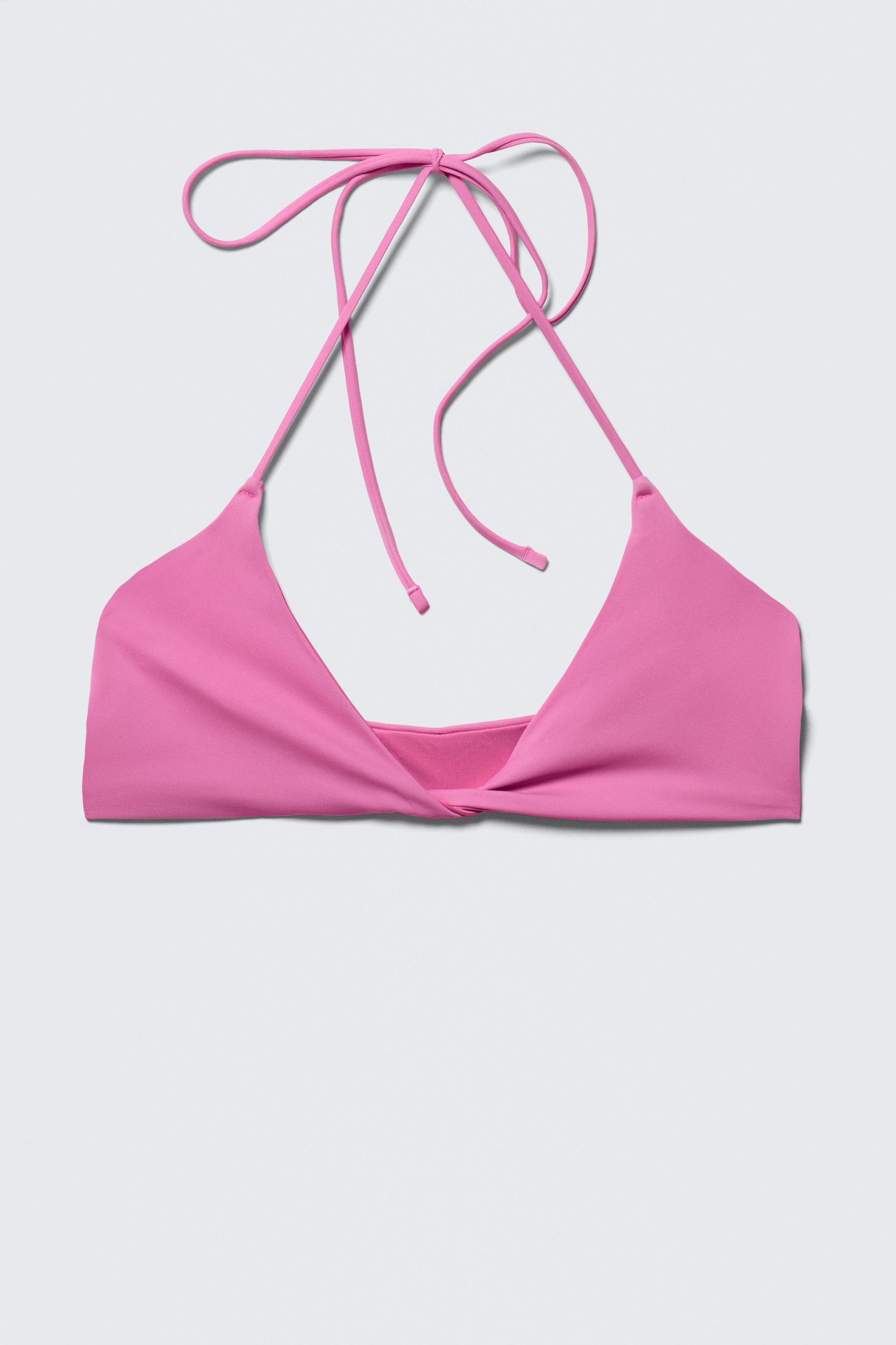Pink - Turn Halter Bikini Top - 3
