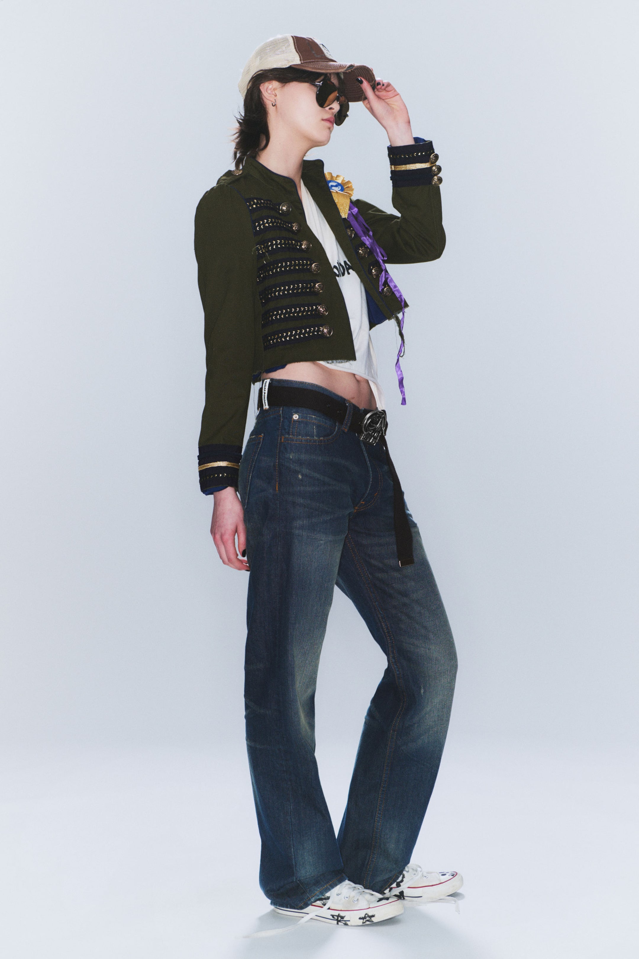 Blues - Dunkelblau - Anti – Unisex-Jeans mit niedrigem Bund - 2