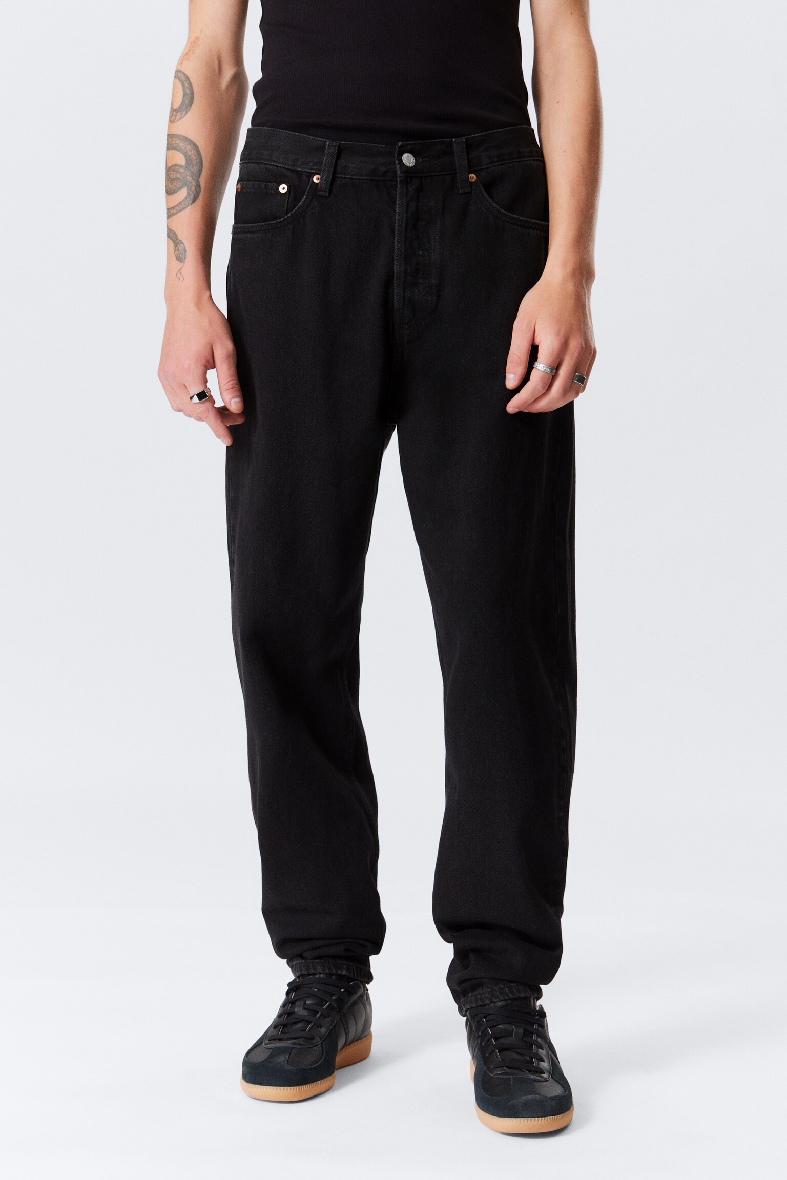 Dżinsy Ray Relaxed Tapered Leg - Tuned Black - Black/Seventeen Blue - Medium Blue - 6